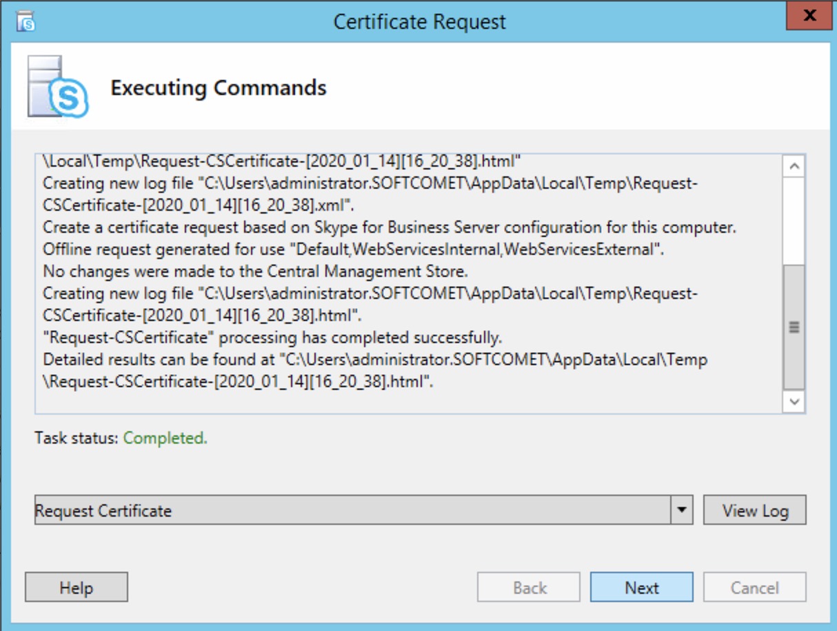 Command execute. Skype for Business Certificate. Html запросы. Lync External Cert. Install Temp.