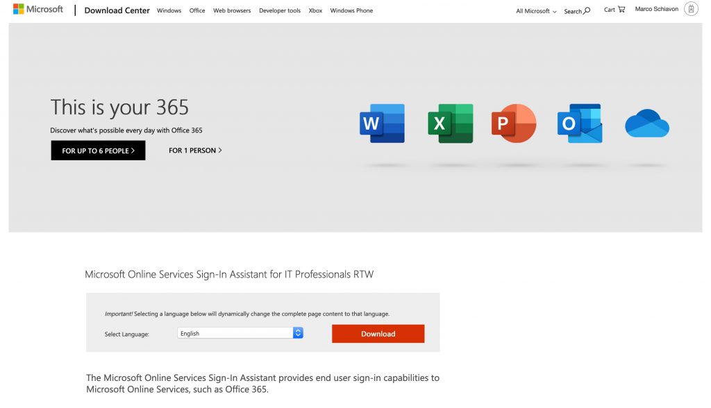 Connect to whole Microsoft’s cloud services. Microsoft 365 Admin Center ...
